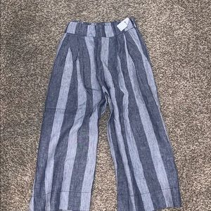 Never worn navy flared out pants